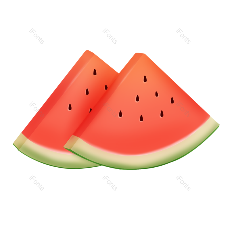 西瓜图片,夏天元素,插画PNG,美味免抠素材